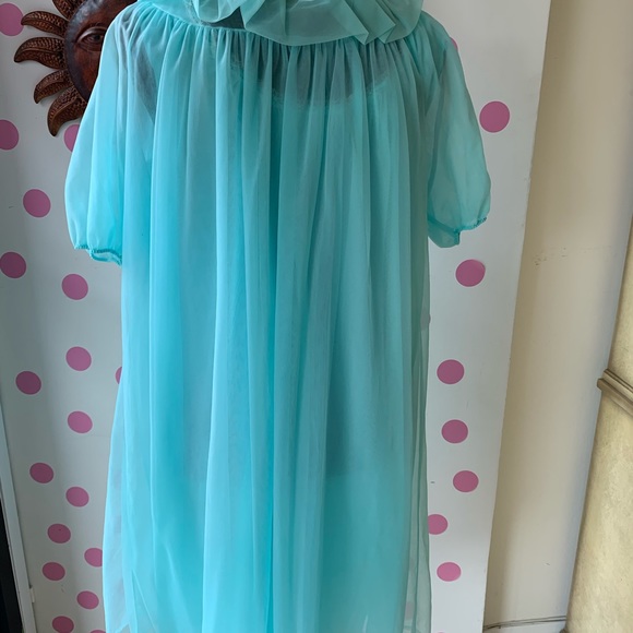 Vintage 1960’s D’Orsay Nylon Chiffon Peignoir Sleep Set - Picture 4 of 8